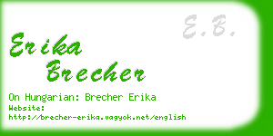 erika brecher business card